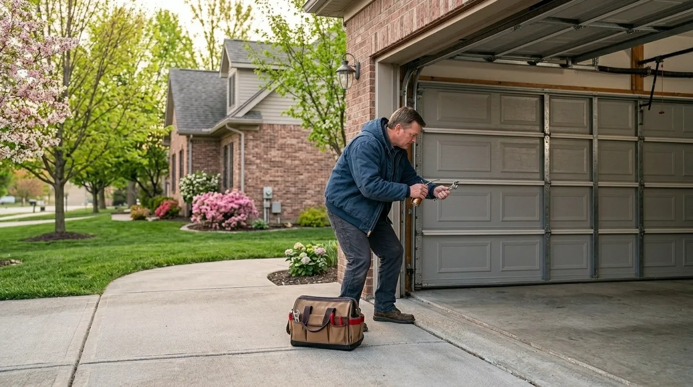 Garage door work by El Paso Garage Door Co in El Paso, TX