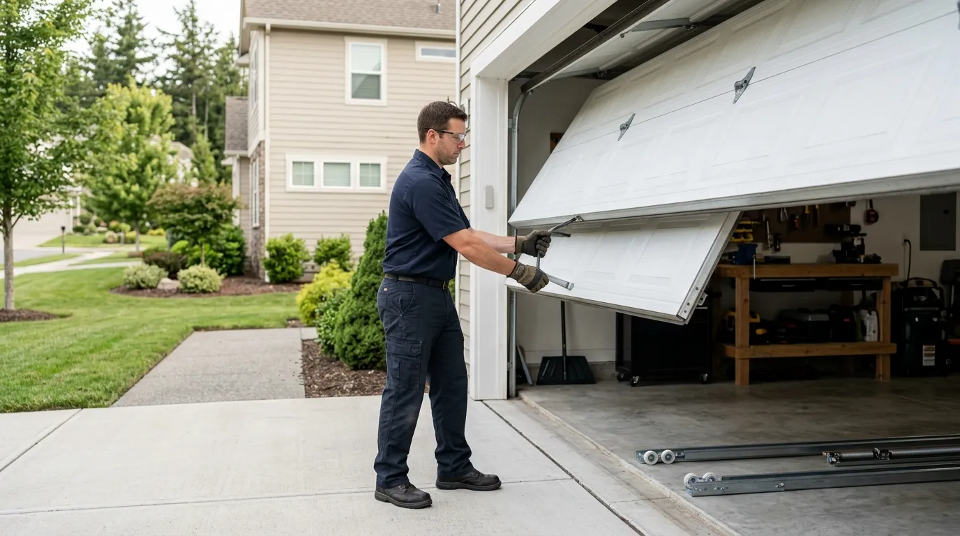 Same-day garage door service by El Paso Garage Door Co in El Paso, TX